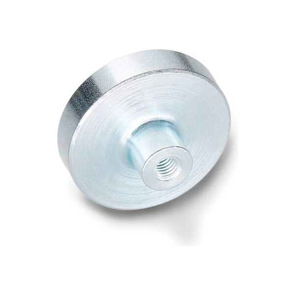 Retaining Magnet Assembly 50.2-HF-100-M12, Disc-Shaped w/ Threaded Bushing, 3.94" Dia, Steel